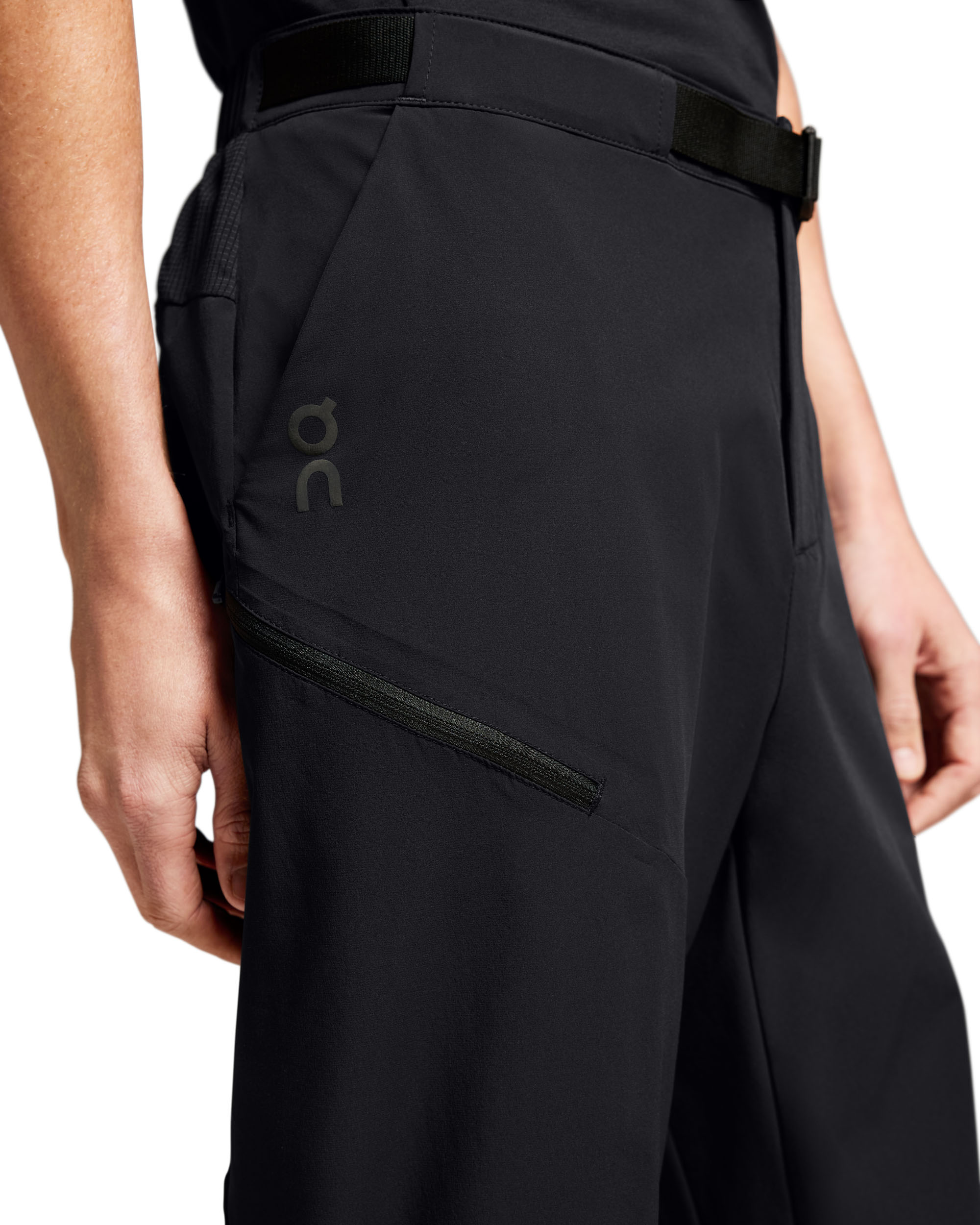 ウェア ballaholic TSC Mesh Long Pants (black) On Cloud - pantaloni sport lungi pentru barbati Trek Pants - negru