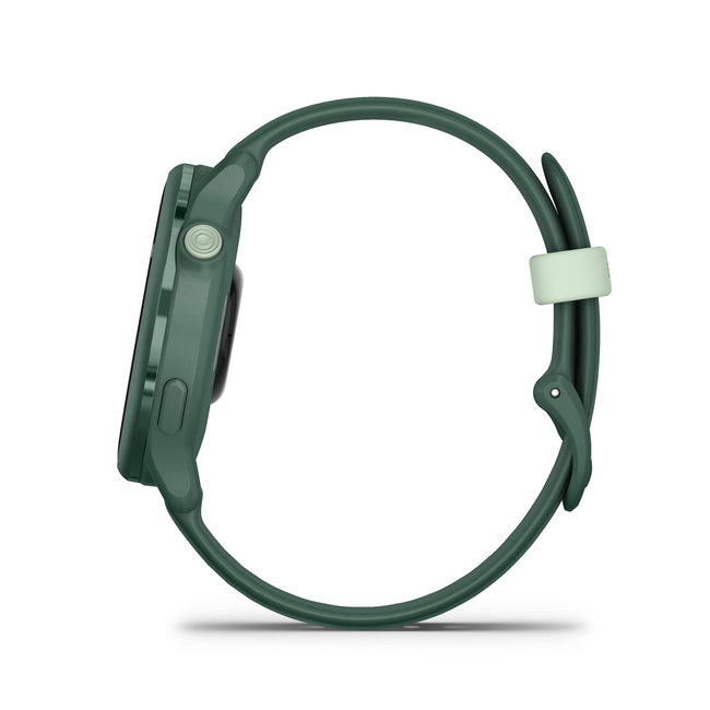 Garmin - vivoactive 6 smartwatch cu GPS și AMOLED - ramă și carcasă verde Jasper - bratara din silicon verde Jasper