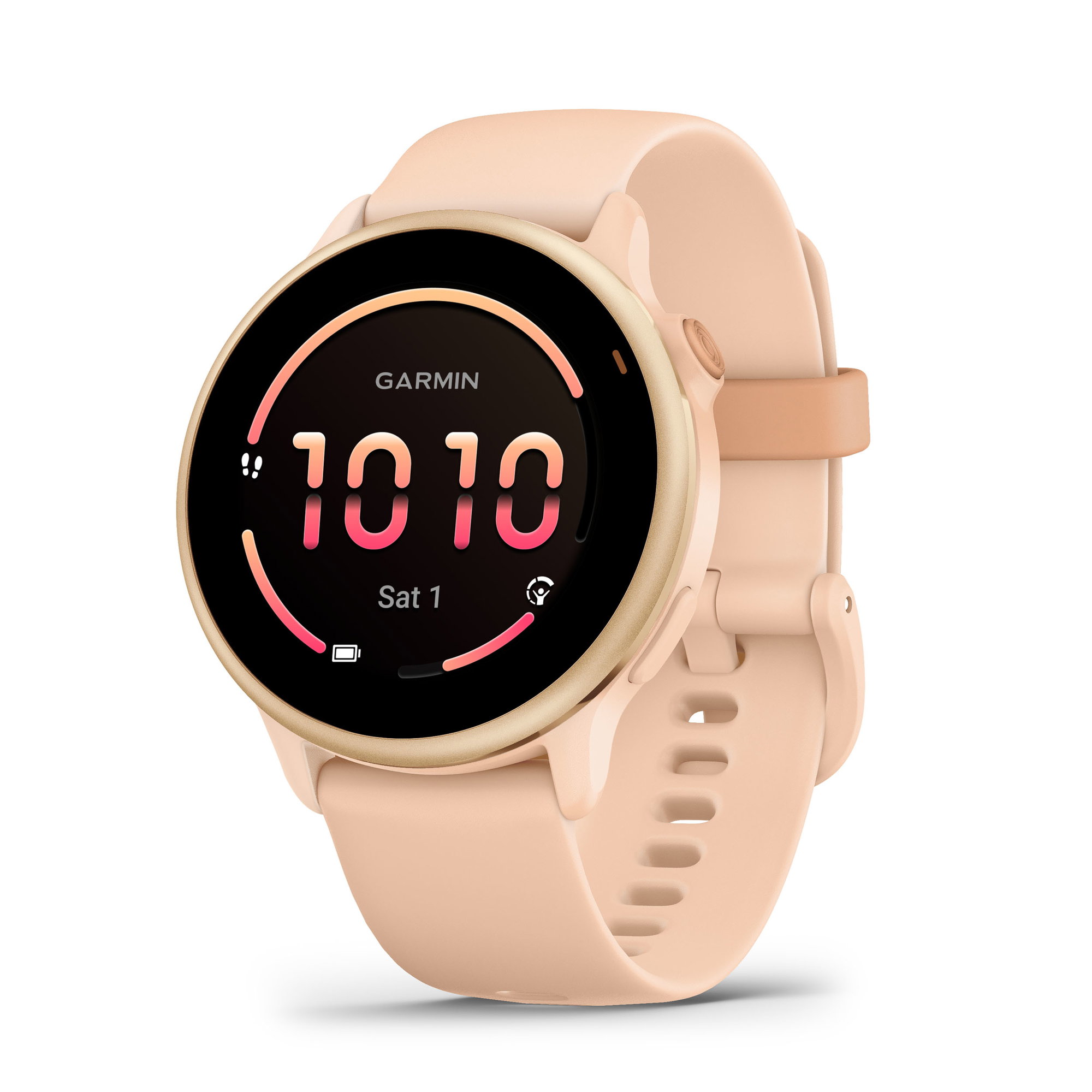 Watches Garmin - vivoactive 6 smartwatch cu GPS și AMOLED - ramă și carcasă roz Metallic Pink Dawn - bratara din silicon roz Pink Dawn