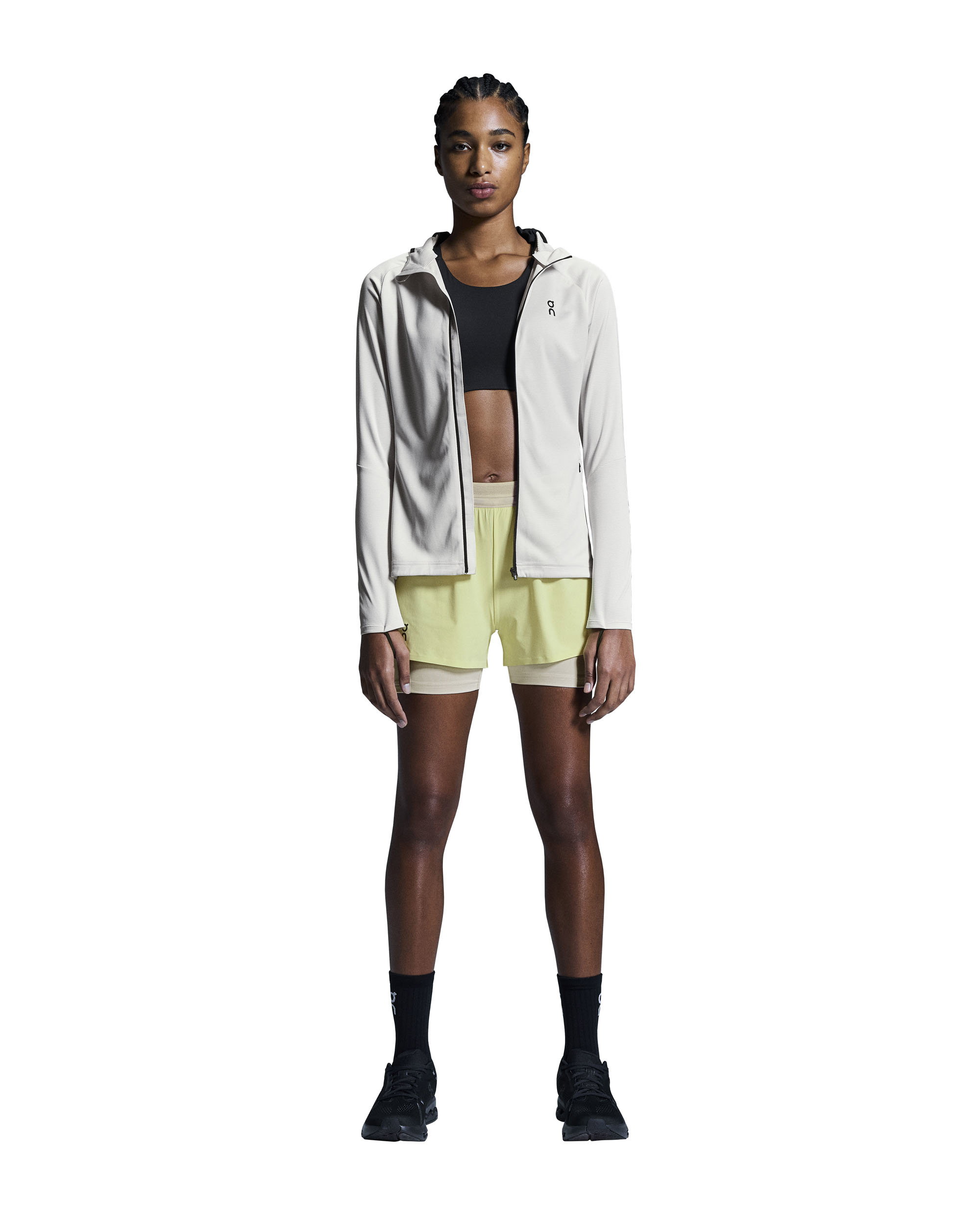 On On - pantaloni scurti - 3" Performance 2/1 Shorts W - Limelight | Sand