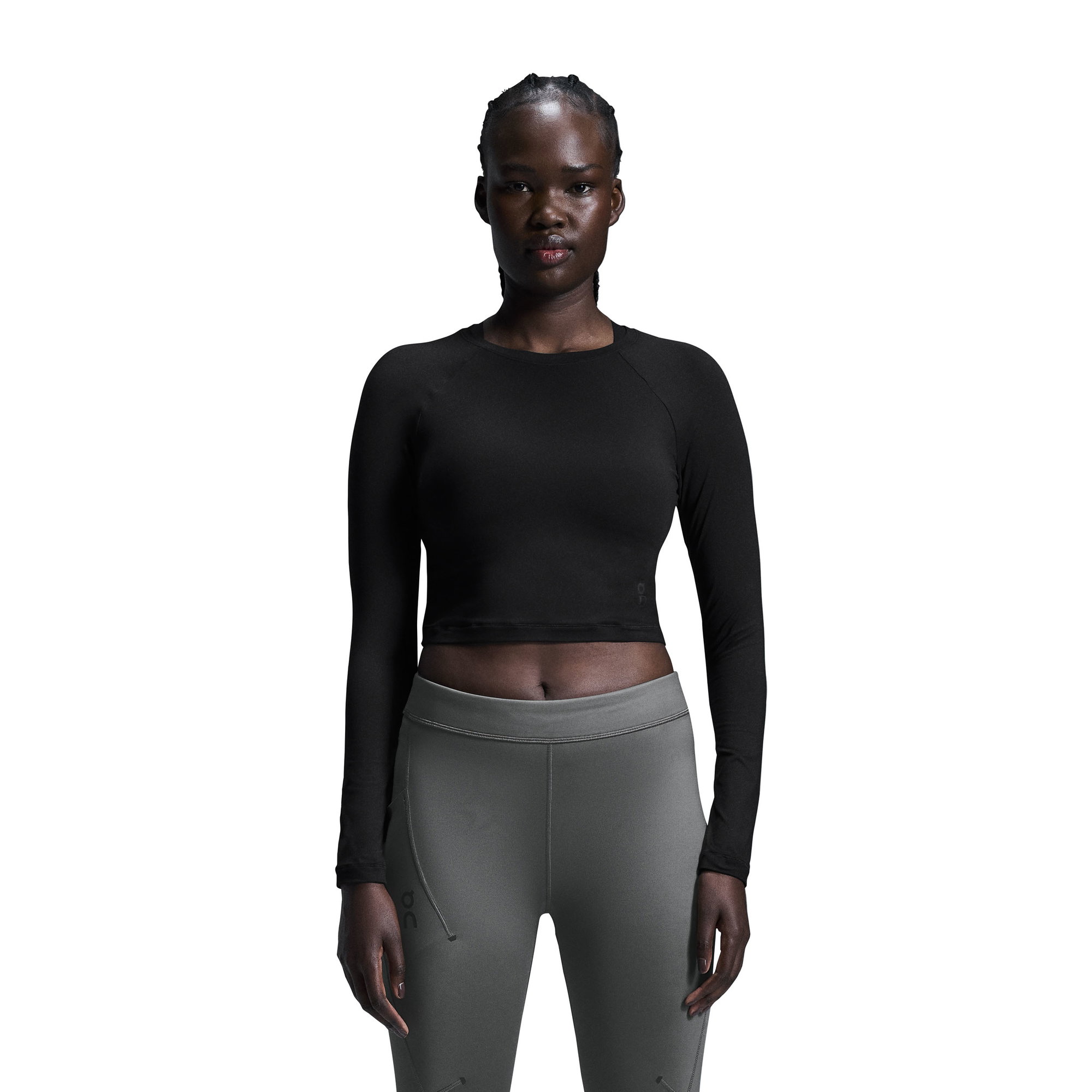 On On - bluza - Studio Long-T Crop W - Black