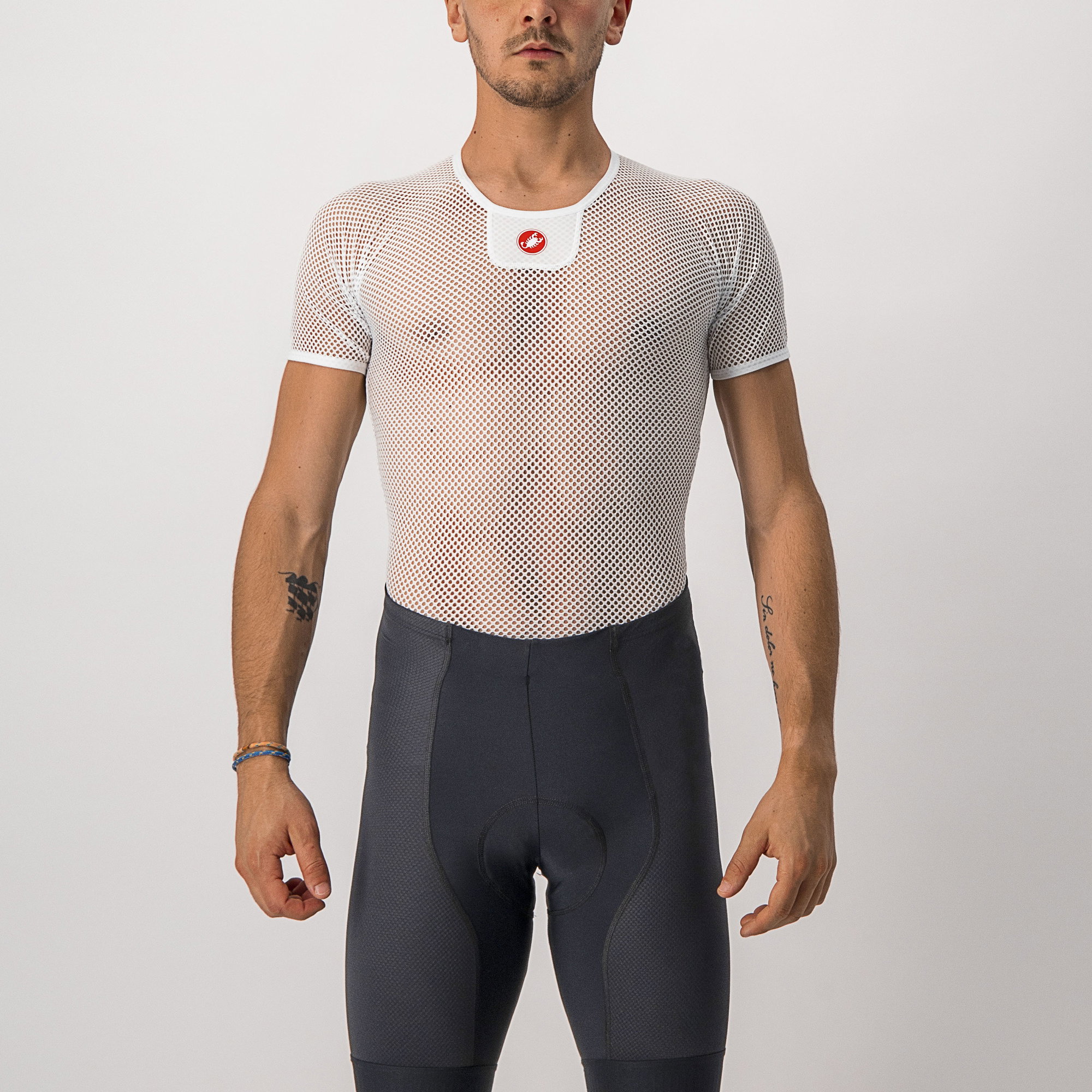 Castelli Castelli - bluza de corp cu maneca scurta - Core Mesh 3 SS - 20-30 gr C - alb