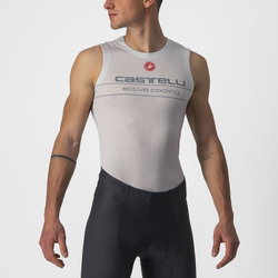 Castelli - bluza de corp fara maneci - Active Cooling Sleeveless - 25-35 gr C - gri argintiu