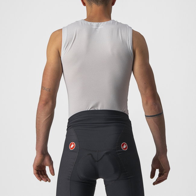 Castelli - bluza de corp fara maneci - Active Cooling Sleeveless - 25-35 gr C - gri argintiu