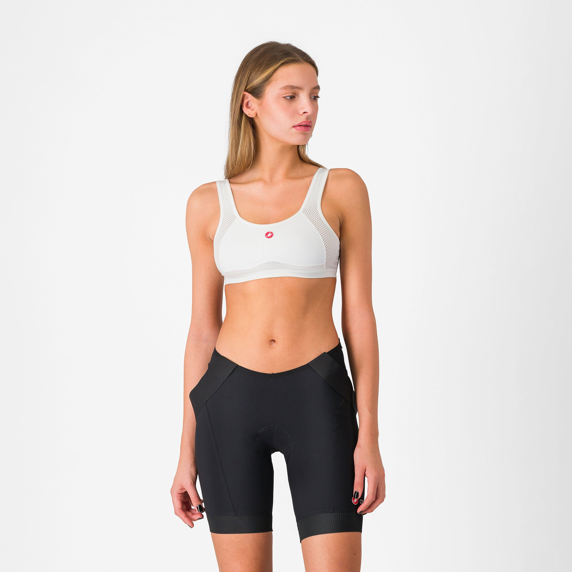 Castelli Bustieră ciclism Castelli Rosso Corsa Bra - albă | ultraușoară
