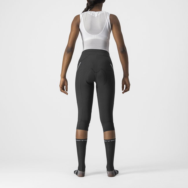 Castelli - pantaloni ciclism 3/4 cu bretele - Velocissima 3 Knicker - negru | argintiu