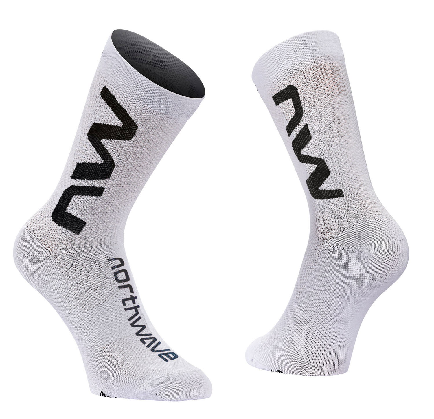 Activewear Northwave - sosete ciclism - Extreme Air - inaltime 17 cm - alb-negru