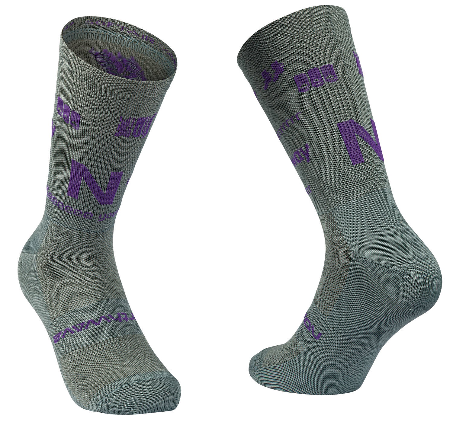 Northwave Northwave - sosete ciclism - Type Sock - Sage | Dark Purple