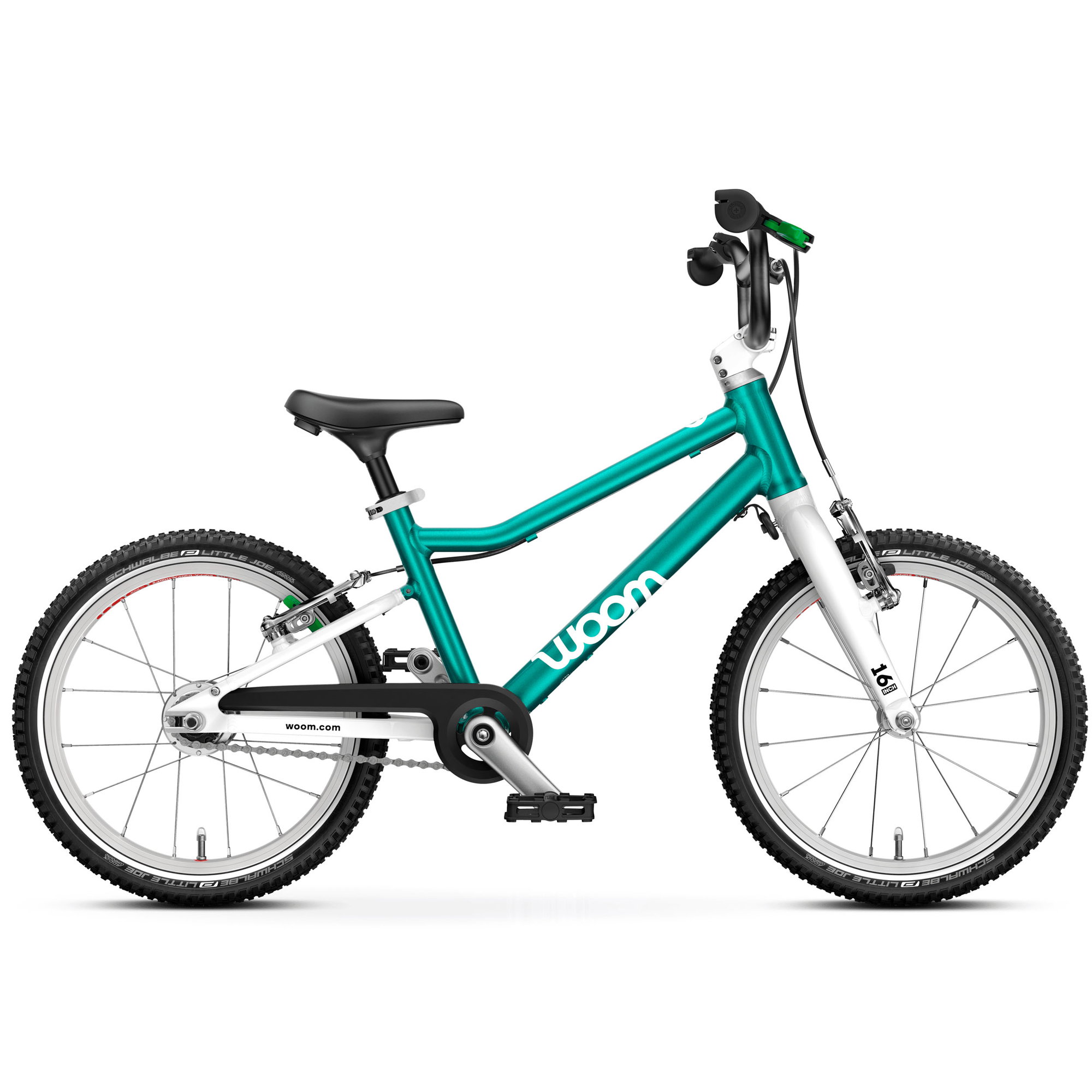 Woom Bicicleta copii Woom 3 Automagic Go cu roti 16" - albastru Metallic Turquoise Petrol