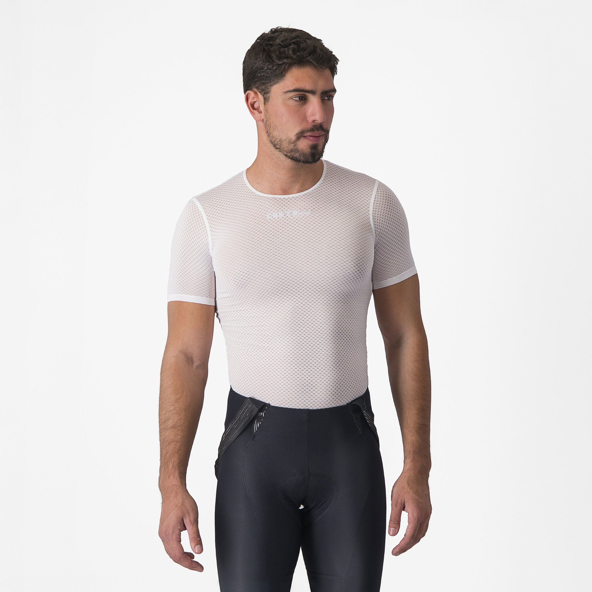 Castelli Castelli - bluza de corp cu maneca scurta - Pro Mesh 2.0 Short Sleeve - 15-28 gr C - alb