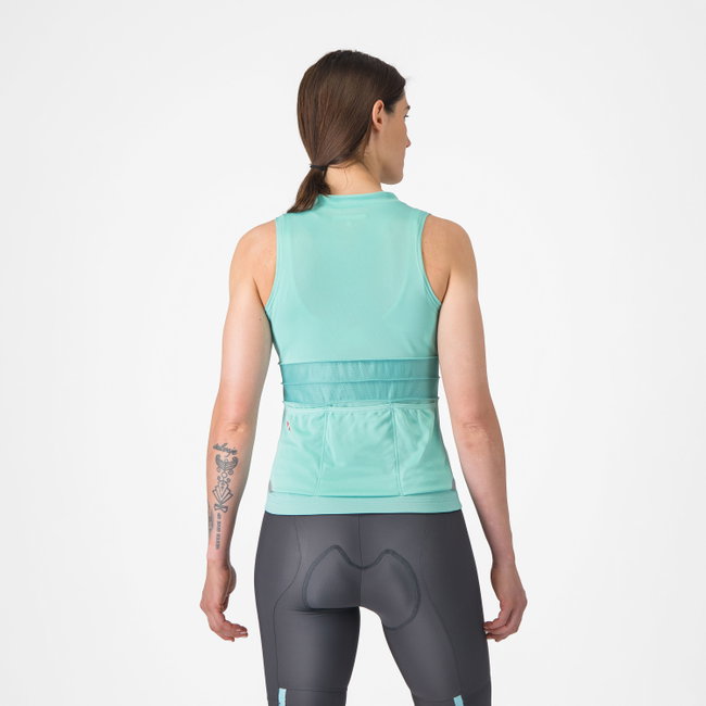 Castelli - maiou ciclism - Anima 4 Sleeveless - 20-35 gr C - albastru deschis