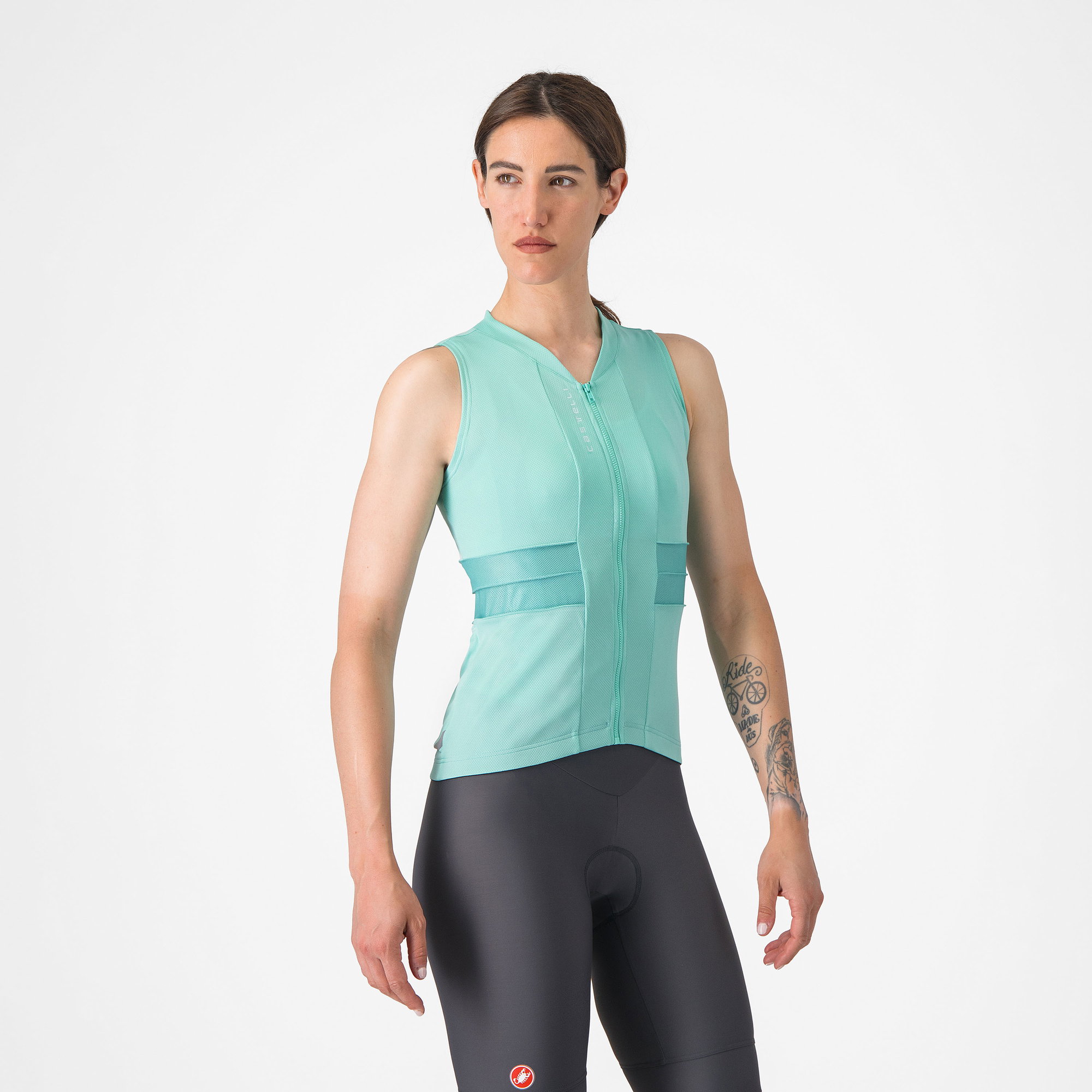 Bicycle Jerseys Castelli - maiou ciclism - Anima 4 Sleeveless - 20-35 gr C - albastru deschis