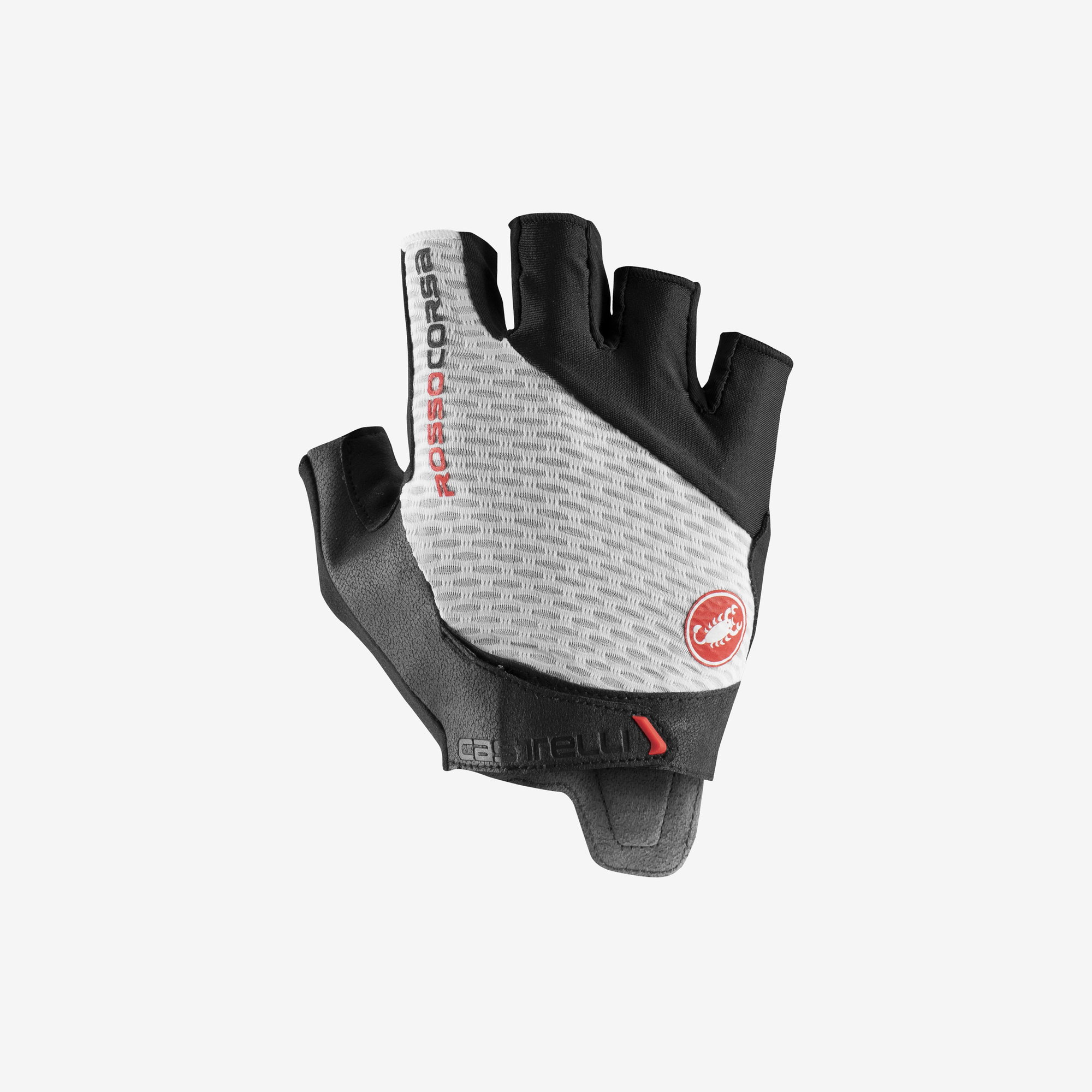 Castelli Castelli - manusi ciclism degete scurte - Rosso Corsa Pro V Glove - alb