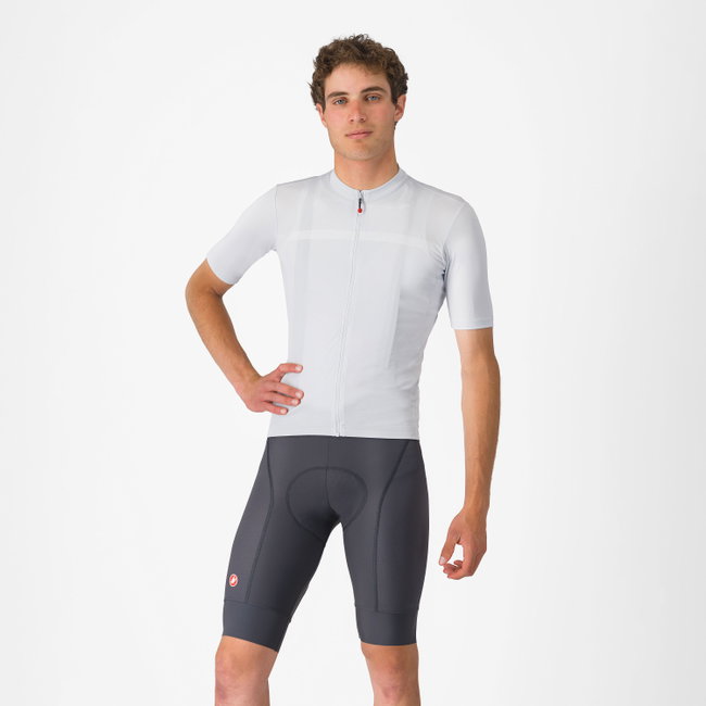Castelli - pantaloni ciclism scurti cu bretele - Competizione 2 Bibshort - 15-35 gr C - gri inchis