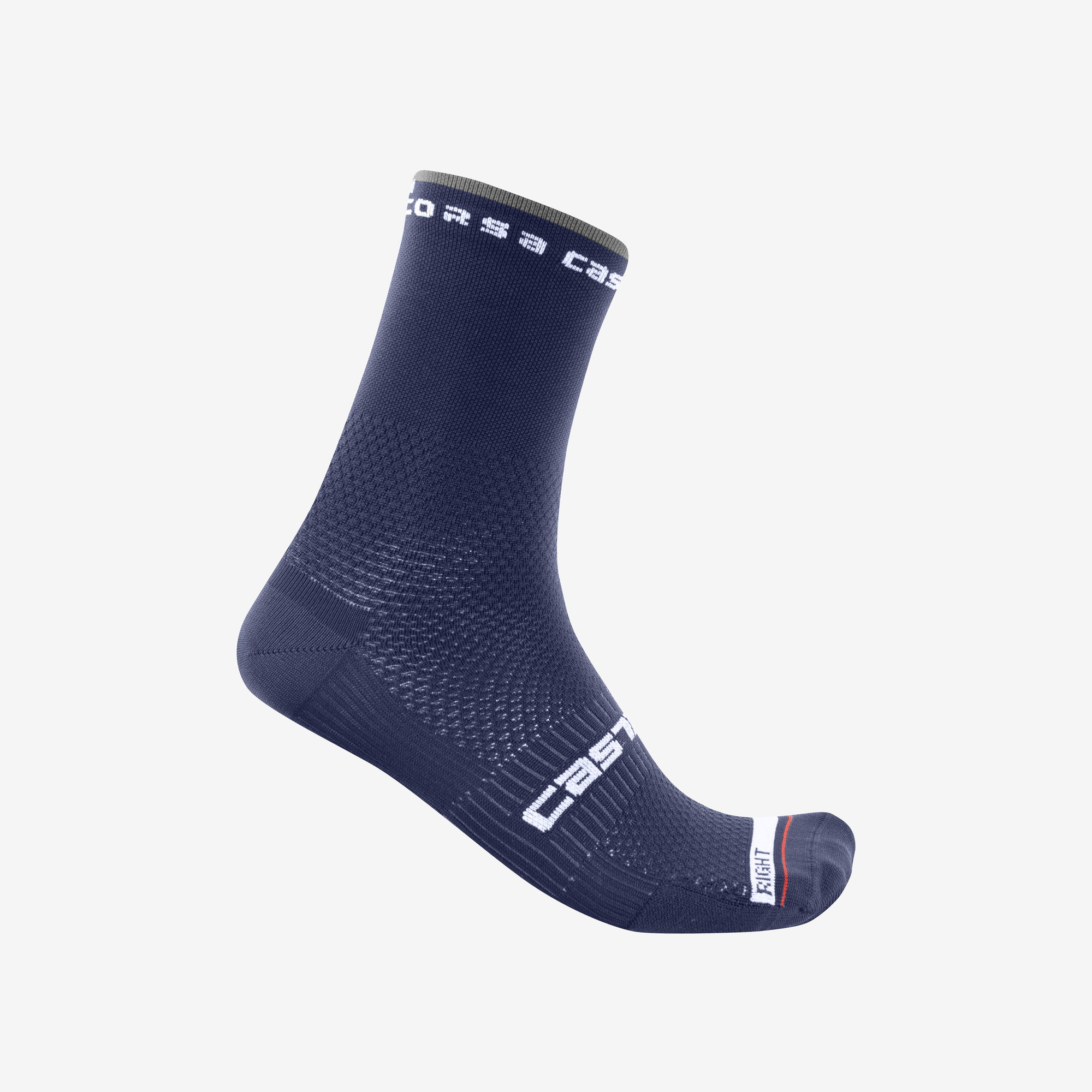Castelli Castelli - sosete ciclism - Rosso Corsa Pro 15 Sock - albastru belgian