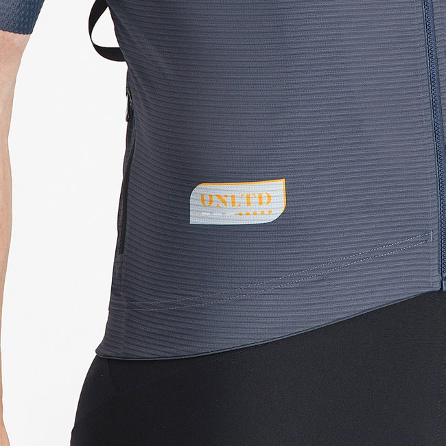 Castelli - tricou ciclism maneca scurta race fit - Unlimited Pro Jersey - 18-35 gr C - albastru | portocaliu