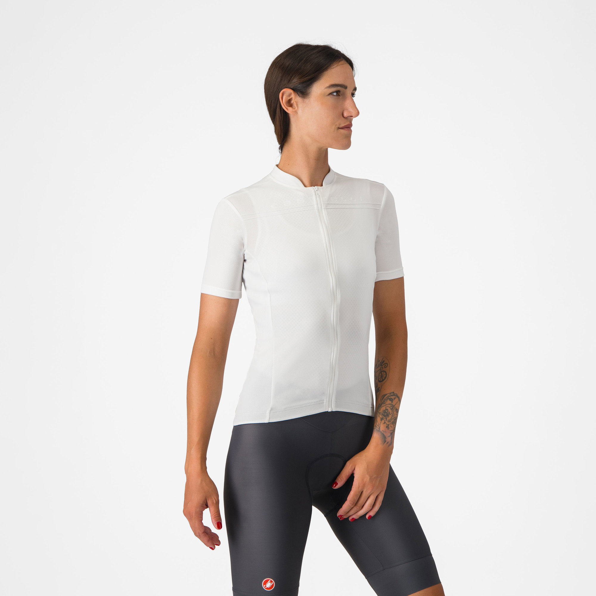 Bicycle Jerseys Castelli - tricou ciclism maneca scurta regular fit - Anima 4 W Jersey - 18-32 gr C - ivoar