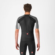 Castelli - tricou ciclism maneca scurta regular fit - Entrata 6 Jersey - negru | gri