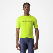 Castelli - tricou ciclism maneca scurta regular fit - Prologo Lite Jersey - 16-38 gr C - verde lime | verde inchis
