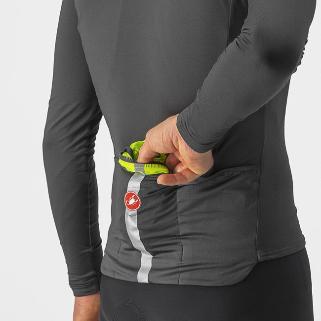 Castelli - vesta ciclism - Squadra Stretch Vest - lime | gri inchis