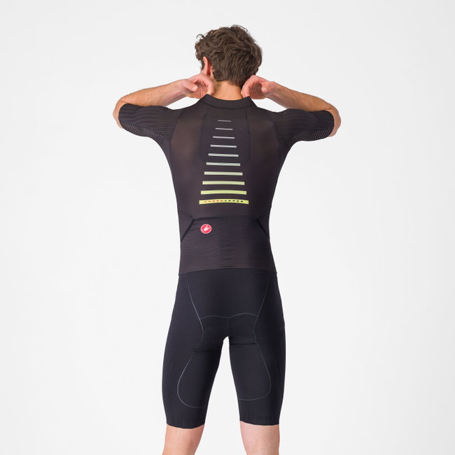 Castelli - costum triatlon cu maneca scurta - Free Sanremo 3 Suit Short Sleeve - negru