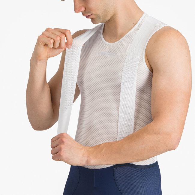 Castelli - pantaloni ciclism scurti cu bretele - A/C Bibshort - 22-40 gr C - albastru belgian