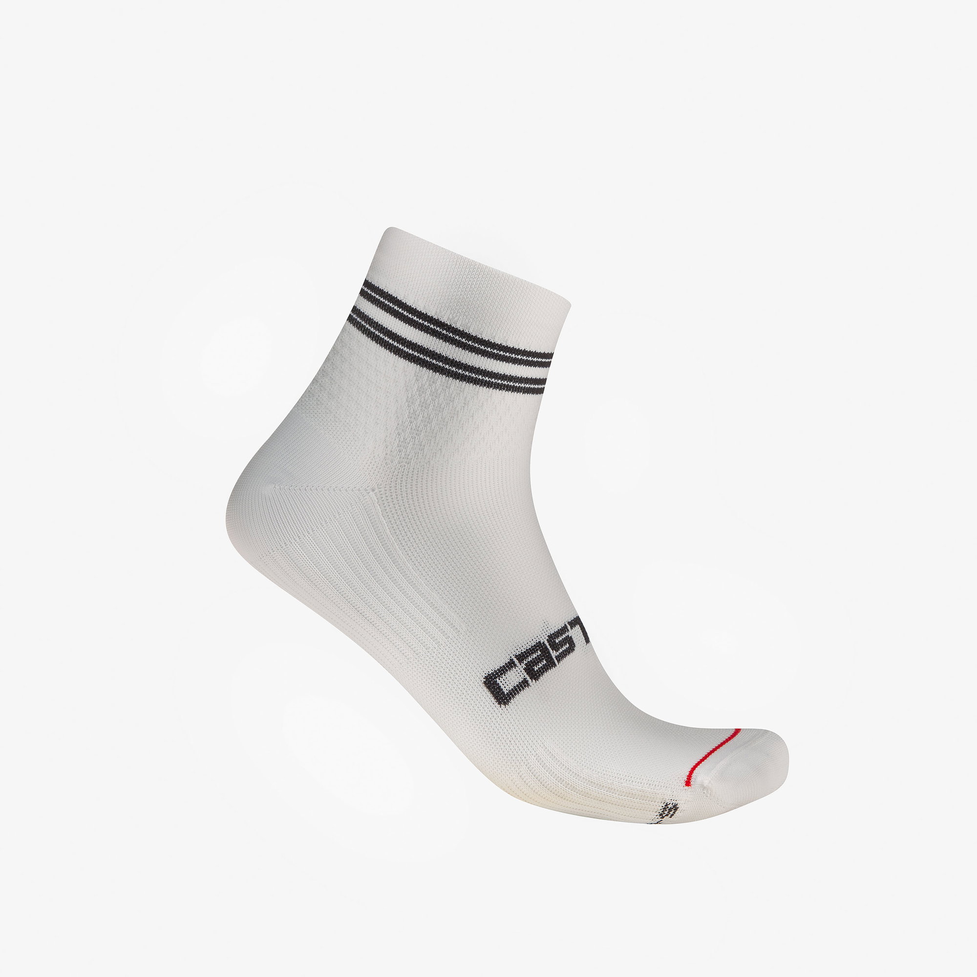 Castelli Castelli - sosete ciclism - Anima 7 Sock - alb