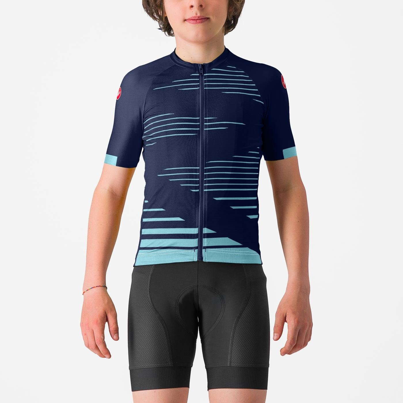 Castelli Castelli - tricou ciclism maneca scurta copii - Aero Kid Jersey - albastru