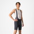 Castelli - pantaloni ciclism scurti cu bretele - Entrata 2 Bibshort - 15-35 gr C - negru