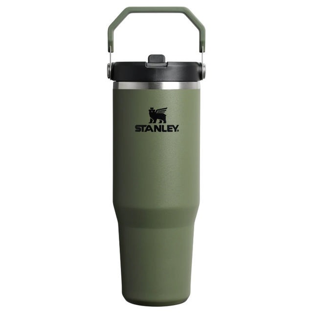 Stanley Stanley - termos tip sticla cu pai - Iceflow Flip Straw Tumbler 2.0 - kaki - 0.89 L