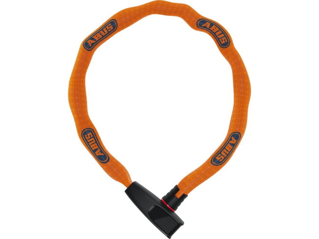Abus - antifurt bicicleta - lant cu cheie - Catena 6806K/85 - portocaliu