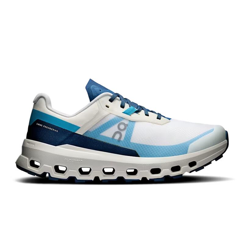 On On - pantofi alergare trail - Cloudvista 2 W - alb | albastru