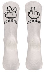 Northwave - sosete ciclism - Sunday Monday Sock - White