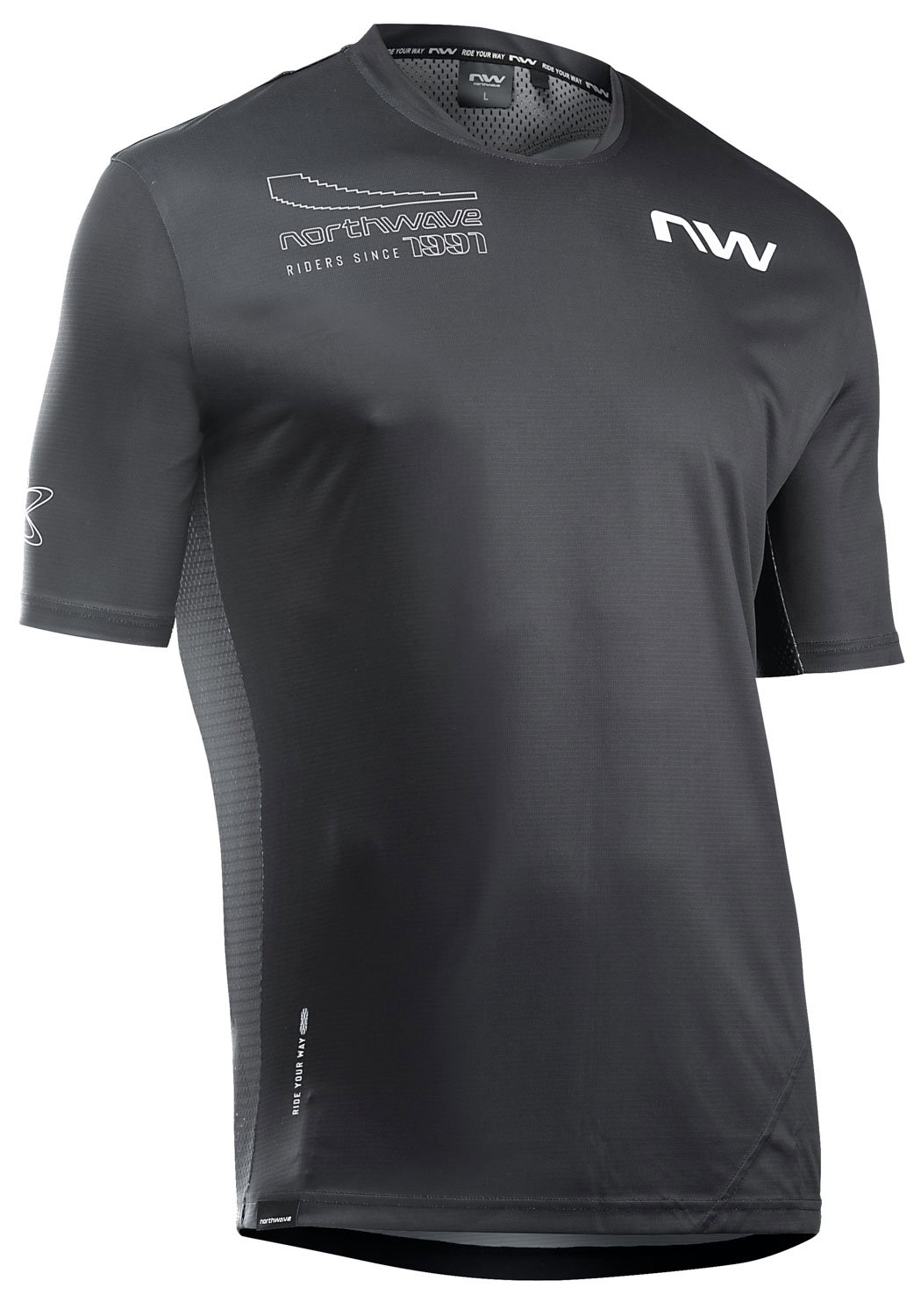 Bicycle Jerseys Northwave - tricou ciclism maneca scurta - Edge 2 Jersey Short Sleeve - Black | Sand