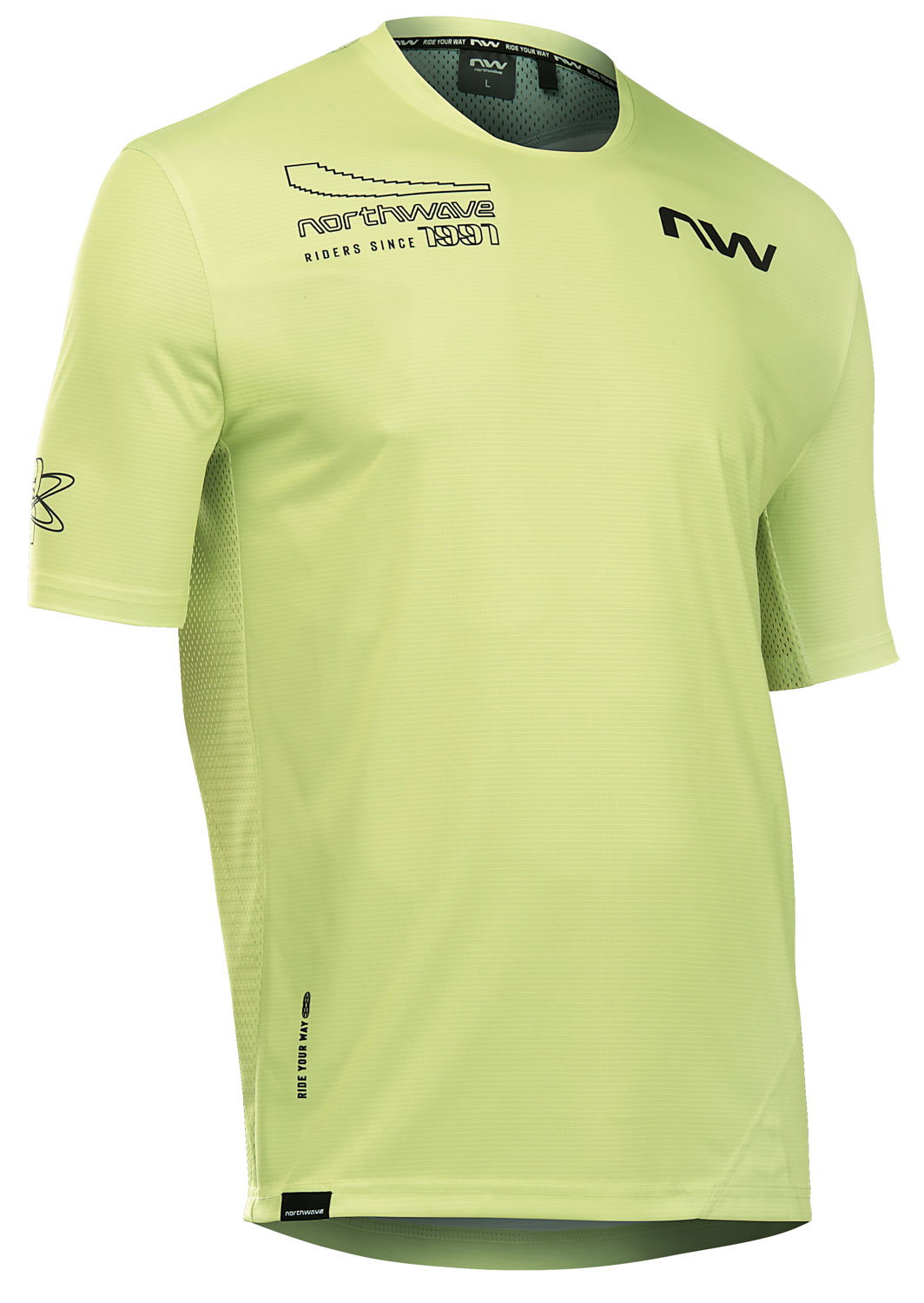 Bicycle Jerseys Northwave - tricou ciclism maneca scurta - Edge 2 Jersey Short Sleeve - Cool Matcha | Black