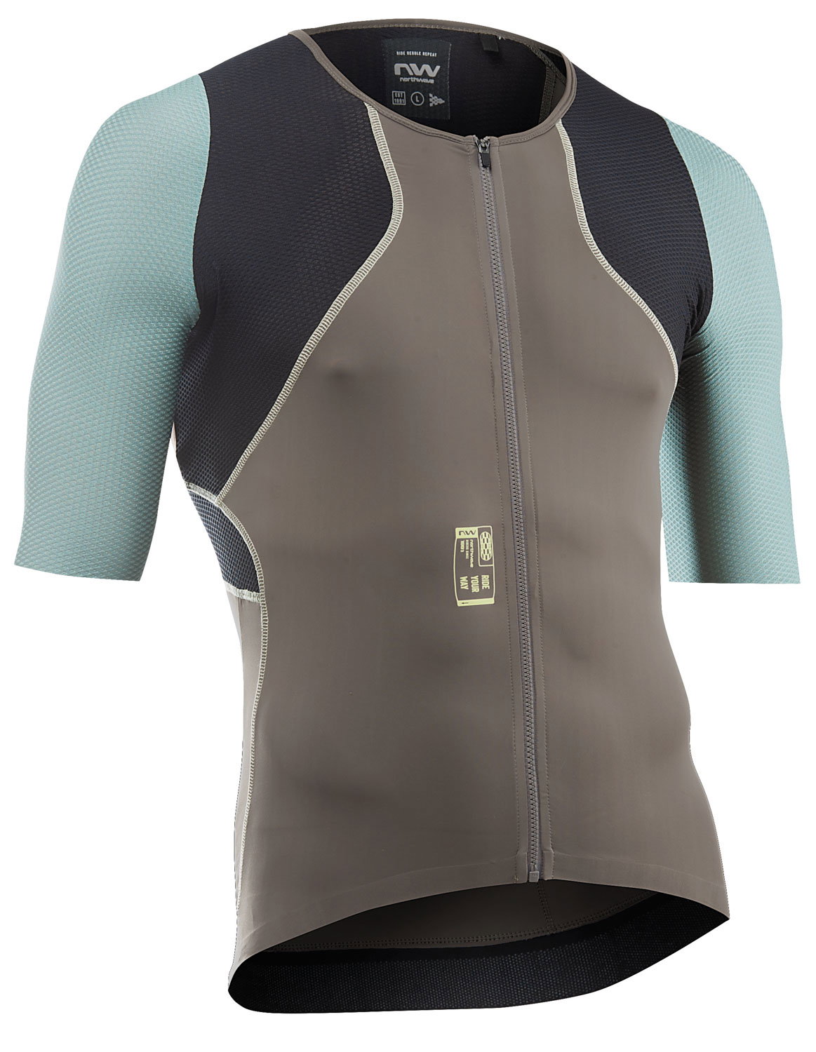 Bicycle Jerseys Northwave - tricou ciclism maneca scurta - Extreme Rock Jersey Short Sleeve - Sand | Sage