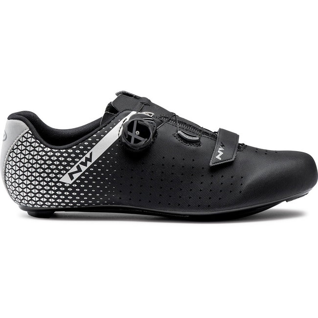 Northwave - pantofi ciclism sosea - Core Plus 2 Wide - Black | Silver