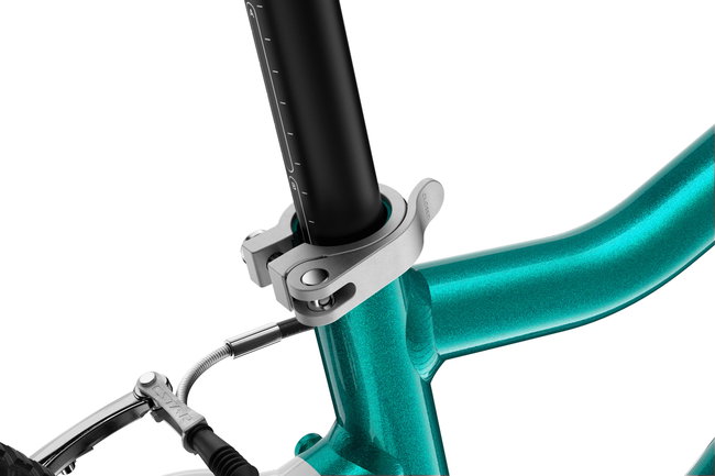Bicicleta copii Woom 4 Go cu roti 20" turcoaz Metallic Petrol