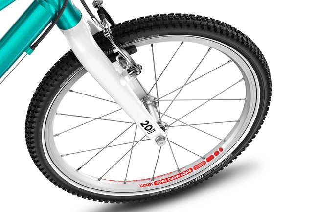 Bicicleta copii Woom 4 Go cu roti 20" turcoaz Metallic Petrol