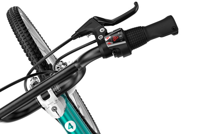 Bicicleta copii Woom 4 Go cu roti 20" turcoaz Metallic Petrol