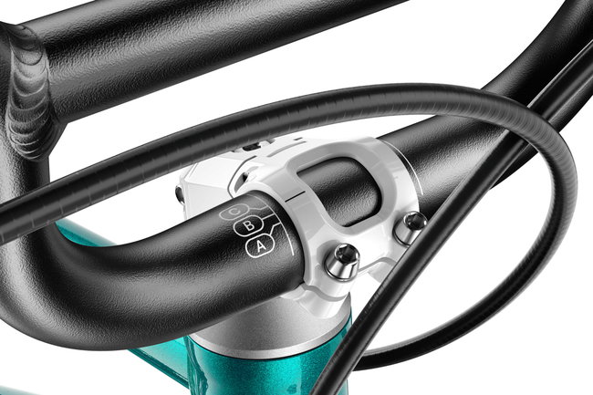 Bicicleta copii Woom 4 Go cu roti 20" turcoaz Metallic Petrol