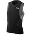 TYR - bluza fara maneci triatlon - Competitor Singlet - negru I albastru I portocaliu