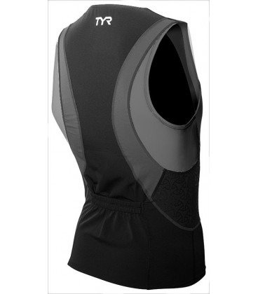TYR - bluza fara maneci triatlon - Competitor Singlet - negru | gri