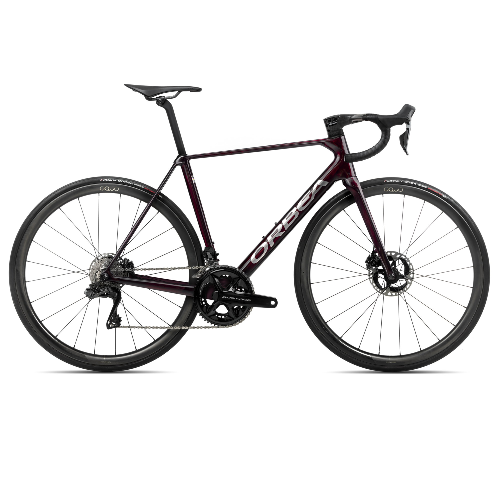 Orbea Bicicletă șosea race Orbea ORCA M10iLTD PWR - Wine Red Carbon View | Titanium (Gloss)