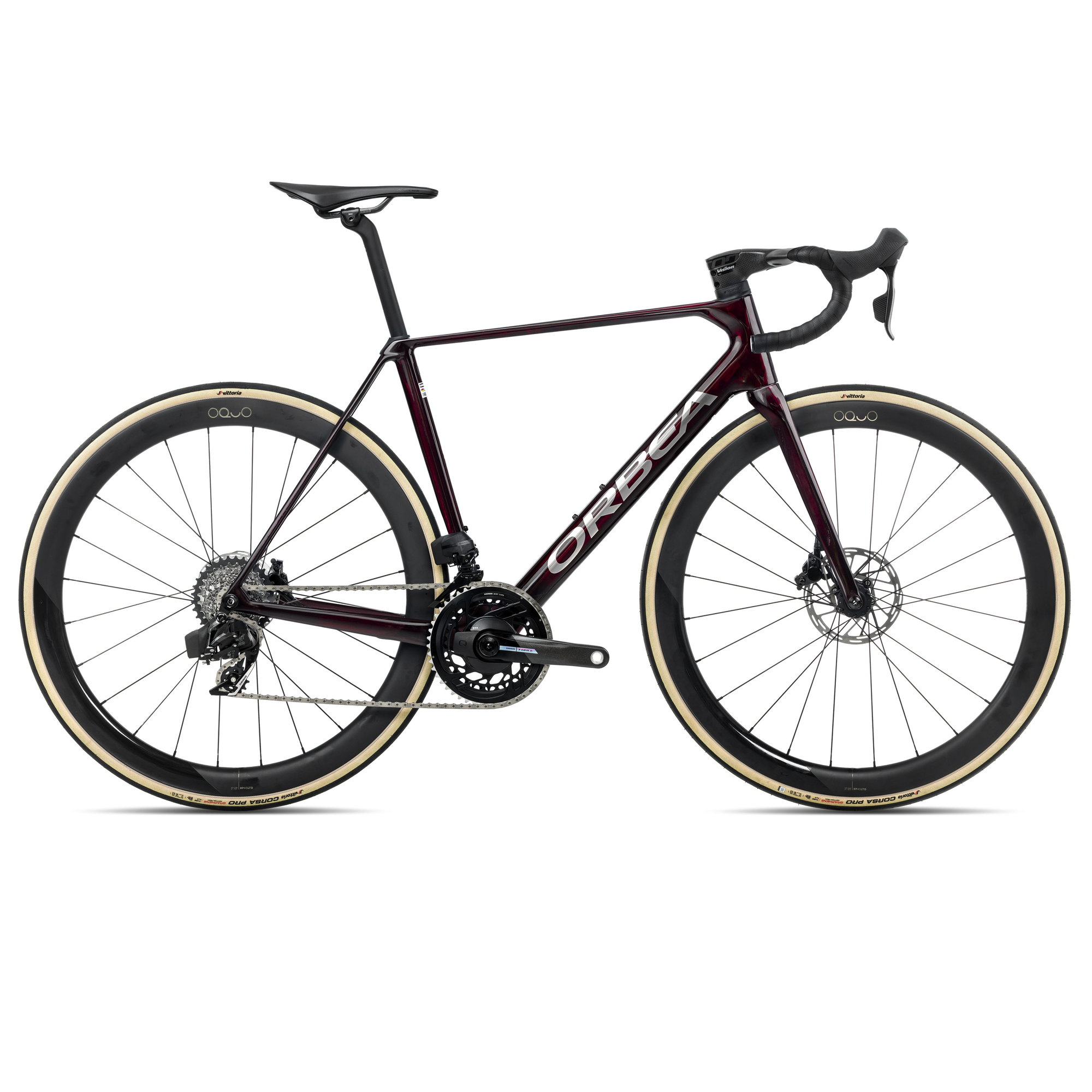 Orbea Bicicletă șosea race Orbea ORCA M21eLTD PWR - Wine Red Carbon View | Titanium (Gloss)