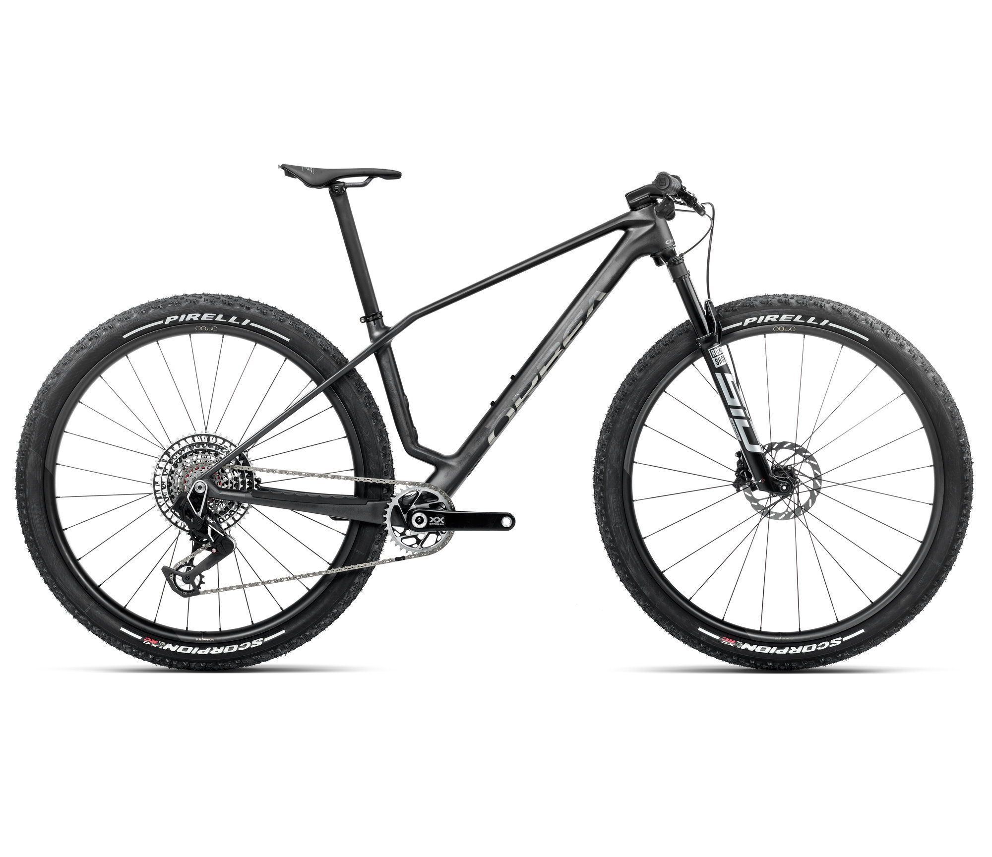 Bicicletă MTB XC hardtail Orbea ALMA M-LTD - Diamond carbon view
