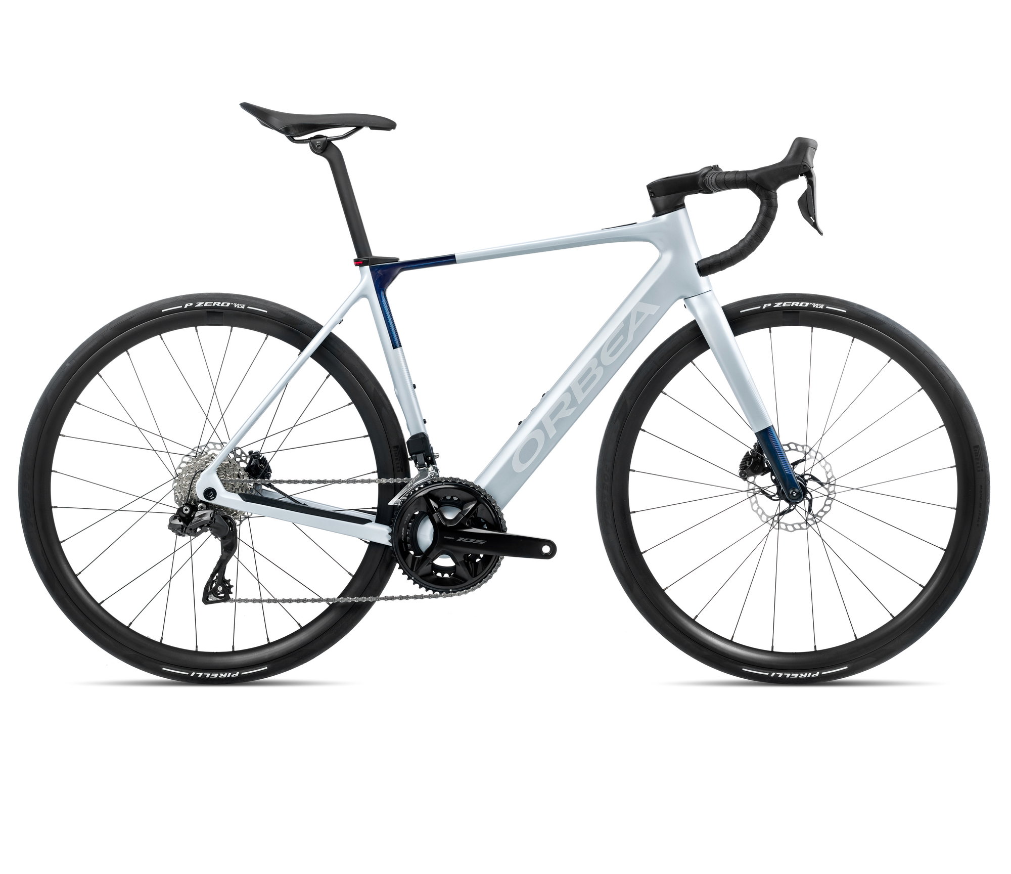Orbea Bicicletă electrică șosea Orbea GAIN M30i - Halo Silver (Matt) | Blue Carbon View (Gloss)