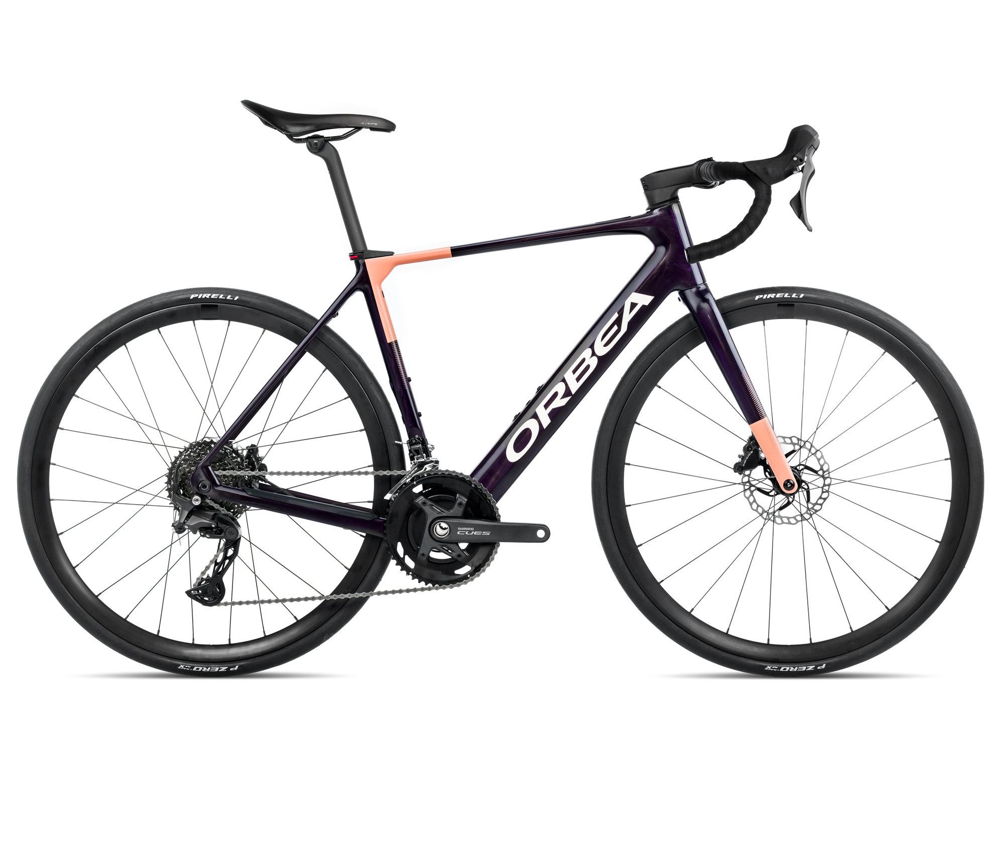 Orbea Bicicletă electrică șosea Orbea GAIN M40 - Fantasy Purple Carbon View (Gloss) | Orange Cloud (Matt)