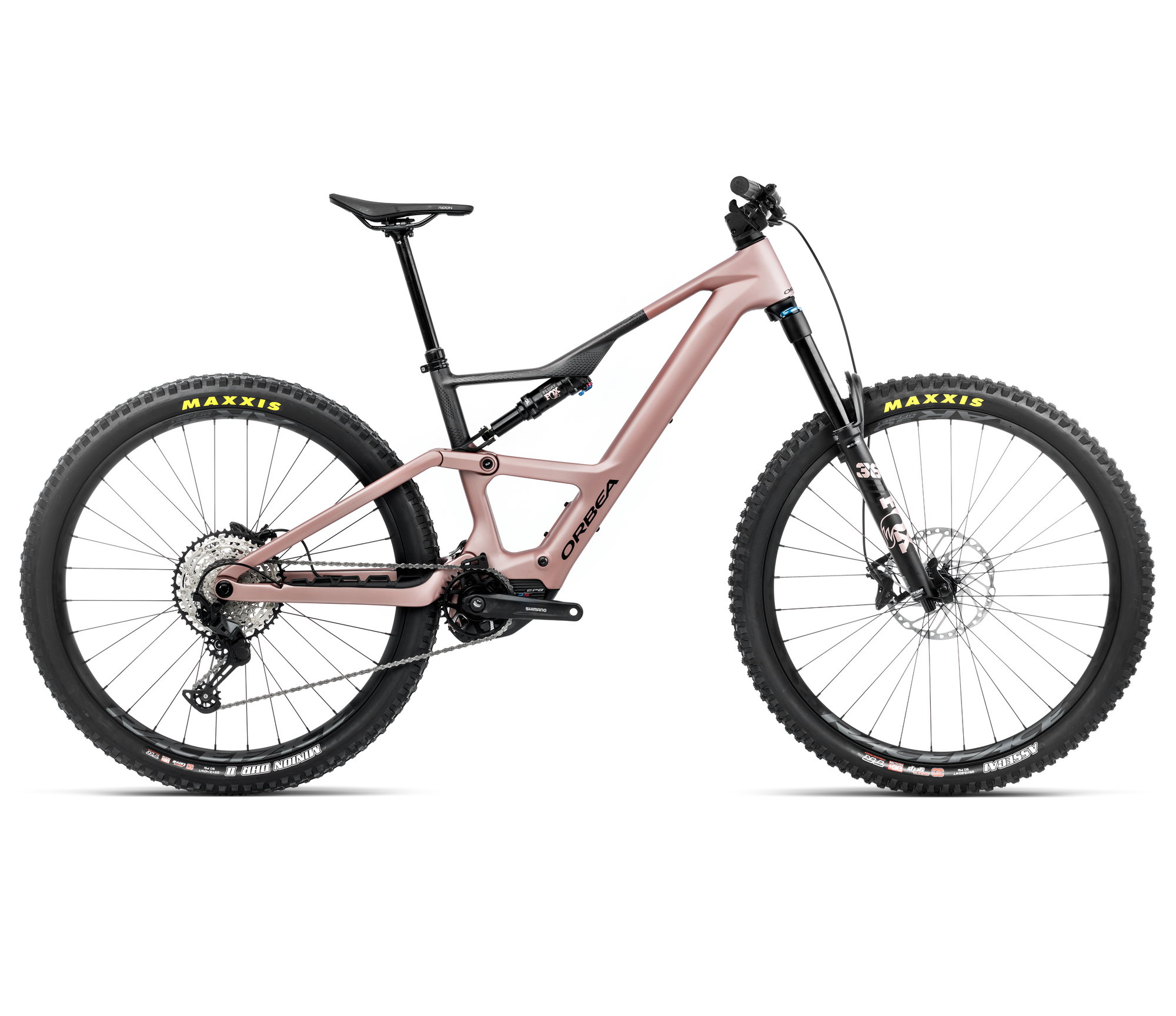Orbea Bicicletă electrică eMTB Trail Orbea RISE LT M20 630W - Desert Rose | Carbon Raw (Matt)