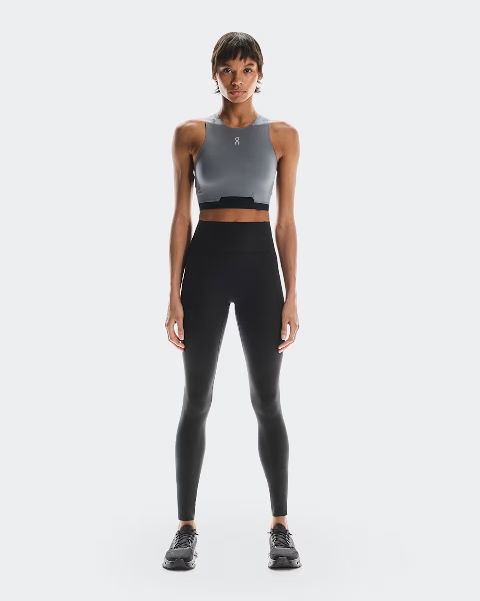 On On - bustiera - Train 2-in-1 Crop W - Grey